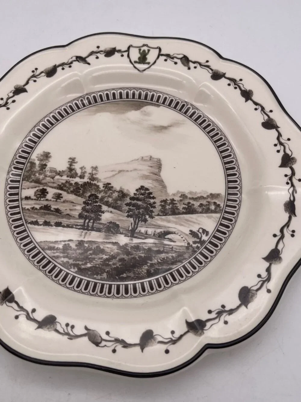 Wedgwood Queen's Ware View Beeston Castle Genius Collection Frog Service 9